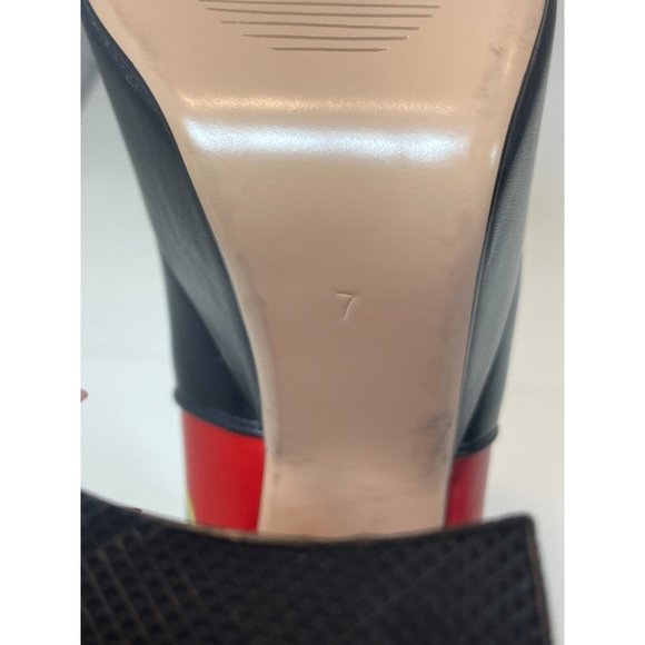 La Moda Sizzlin Hot Platform Ankle Boots Women Size 7 Leather Chunky Heel Bootie - Picture 9 of 12